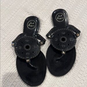 Jack Rogers Black Sandals Classic Style